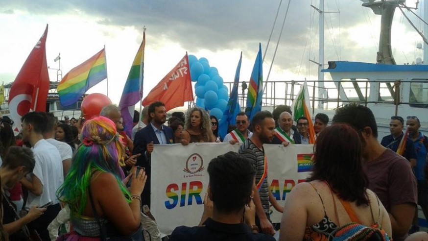 Siracusa, Onda pride: Ortigia è arcobaleno. Cirinnà madrina della tre giorni
